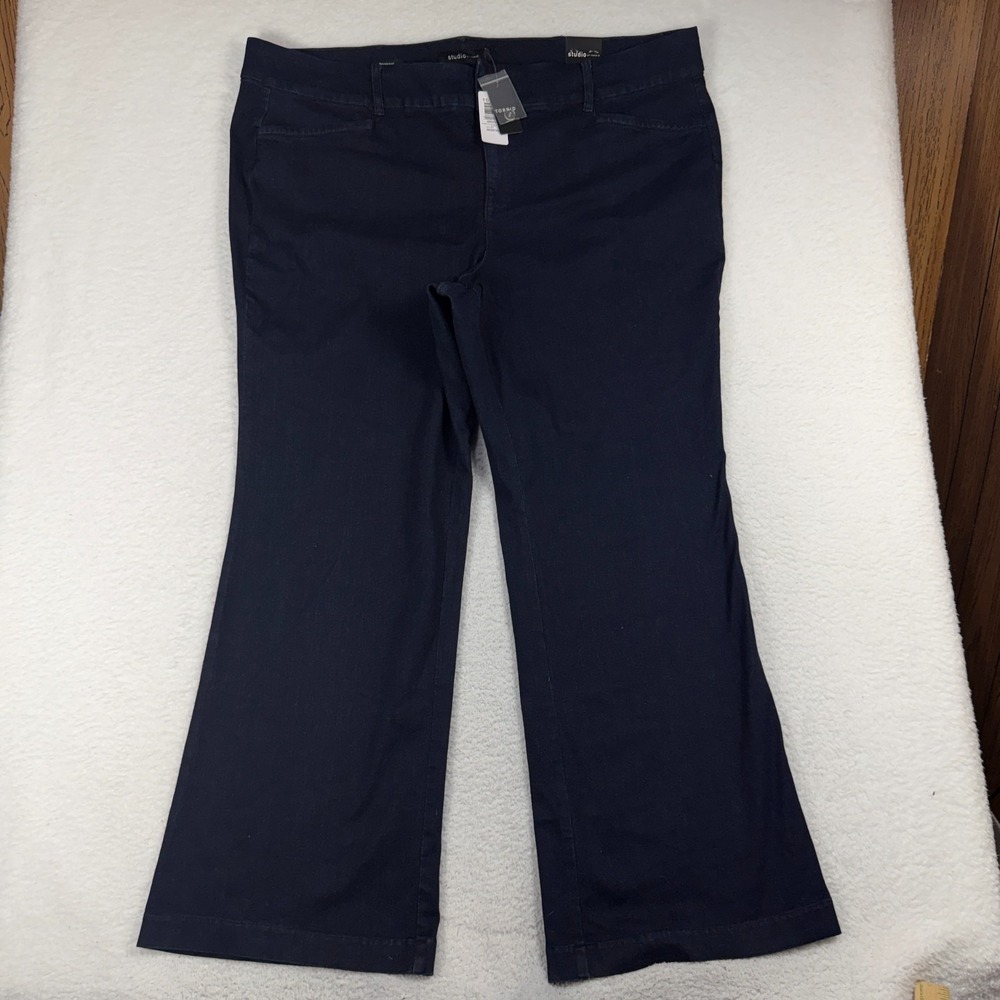 Studio By Torrid Jeans Womens 28XT (50x33.5) Trouser Boot Wide Leg Stretch Denim